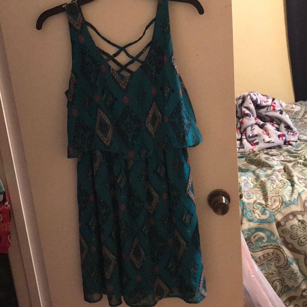 CUTE TEAL SUNDRESS SIZE MEDIUM